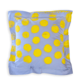 Image of Sky Blue / Yellow Polka Pillow case