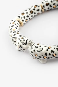 Image 1 of BRACCIALE LEOPARDO BIANCO