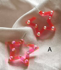 Image 2 of (glow in the dark) creolen in stern- und herzform