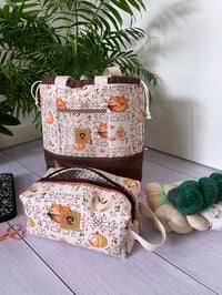 Image 3 of Sac à Projets taille M, poche avant : Renard Endormi