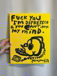 «Fuck You» (2025) Original Painting by Martin Mentzoni