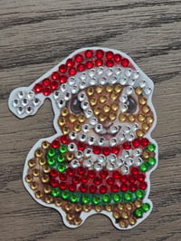 Chipmunk santa magnet 