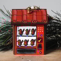 Image 1 of vending machine ornament (red robins)