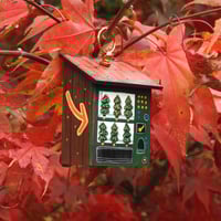Image 5 of vending machine ornament (dark green/ trees)