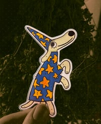 wizard dog sticker