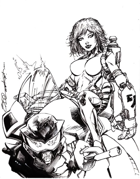 Image of DESERT WANDERER ORIGINAL ART BY SHELBY ROBERTSON 11" x 14"