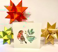 Image 2 of 5x Robin Christmas Cards