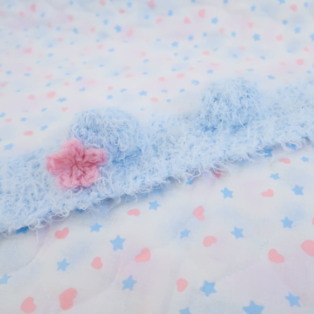 Fuzzy Crochet Bear Headdress / Earmuffs