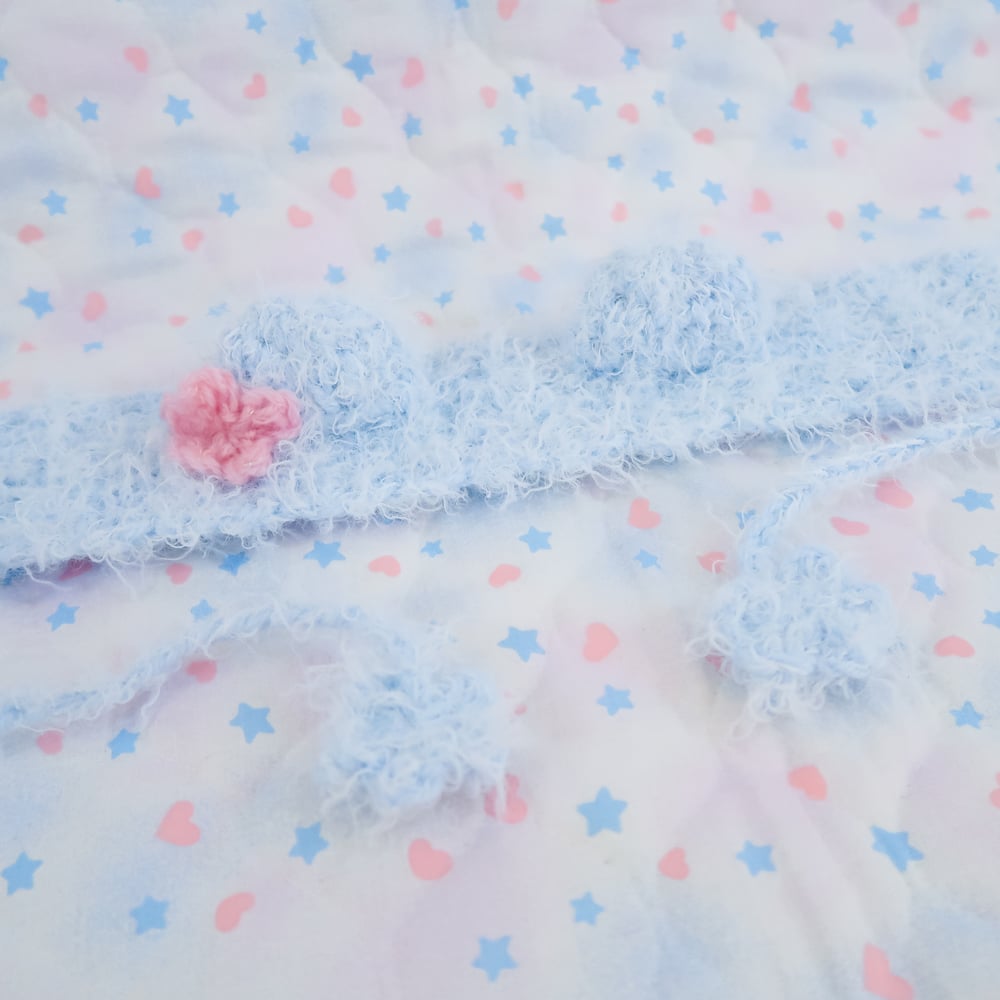 Fuzzy Crochet Bear Headdress / Earmuffs