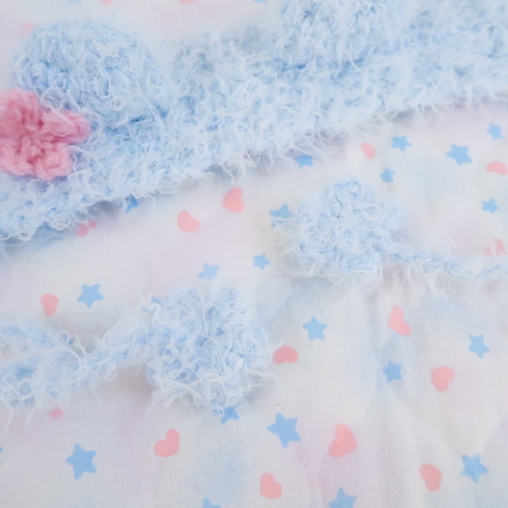 Fuzzy Crochet Bear Headdress / Earmuffs