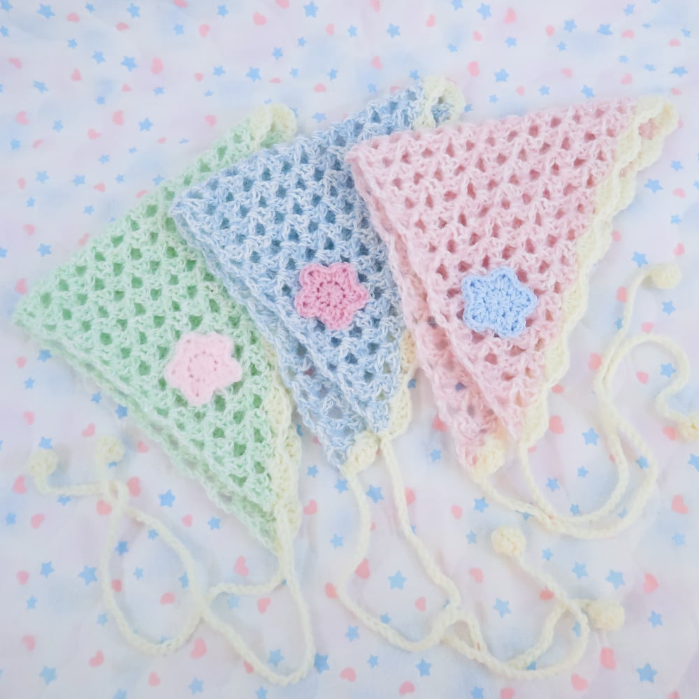 Starry Crochet Bandana Headdress