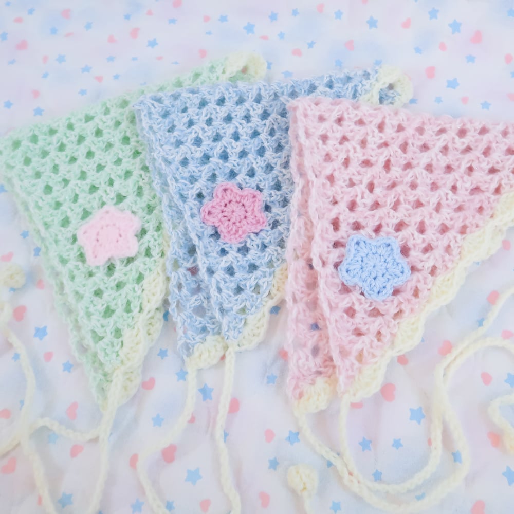 Starry Crochet Bandana Headdress
