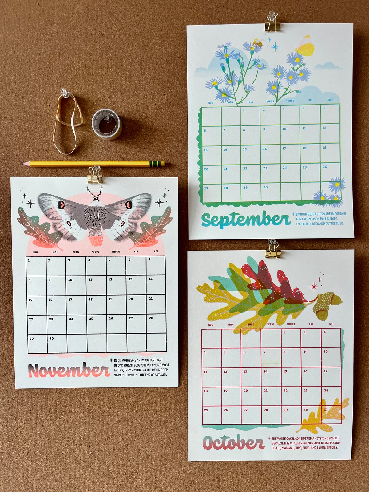 2026 Risograph Calendar | kimperly