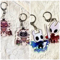 Image 1 of Hollow knight Cult of the lamb keychains