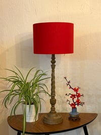 Image 2 of Washed Linen Red Shade