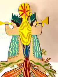 Image 2 of Hand-painted plywood Christmas Centrepiece