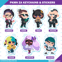 Image 1 of PKMN ZA Keychains