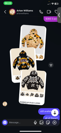 3 PCS FOR MR ARTON WILLIAMS