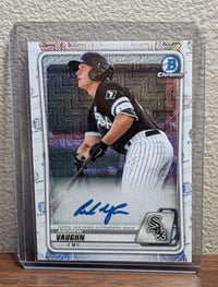Image 1 of 2020 Bowman Chrome Mega Box Mojo Refractor Andrew Vaughn Rookie Card Auto