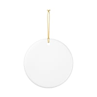 Image 3 of Ceramic Christmas Ornament, Holiday Decoration, Festive Home Decor, Gift for Family, Personalized...