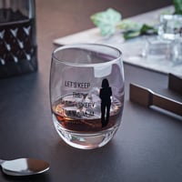 Image 2 of Funny Whiskey Glass, Sarcastic Dumbfuckery Quote, Novelty Barware