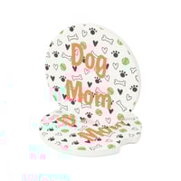 Image 5 of Car Coaster, Dog Lover Soapstone Coaster for Car, Vehicle Accessories, Cute Car Decor, Cupholder ...