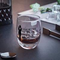 Image 2 of Empowering Quote Whiskey Glass | Unique 6oz Gift