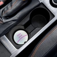 Image 1 of Positive Quote Car Coaster: Soapstone Vehicle Cup Holder Accessory