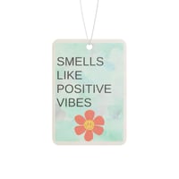 Image 1 of Positive Vibes Car Air Freshener: Aromatherapy Diffuser, New Car Scent