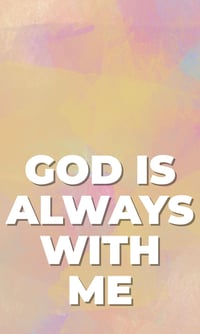 Image 2 of God Is Always With Me Phone Case: Christian Bible Verse, Protective