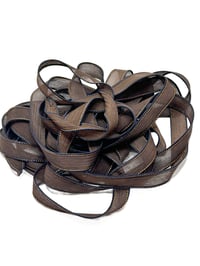 Image 3 of 1PC. MUD SLIDE 42" Hand Dyed Finished Edge Silk Wrist Wrap Bracelet/Jewelry/Craft Ribbons