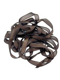 Image 1 of 1PC. MUD SLIDE 42" Hand Dyed Finished Edge Silk Wrist Wrap Bracelet/Jewelry/Craft Ribbons