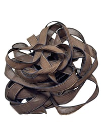 Image 5 of 1PC. MUD SLIDE 42" Hand Dyed Finished Edge Silk Wrist Wrap Bracelet/Jewelry/Craft Ribbons