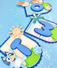 Image 1 of Bluey Birthday Banner