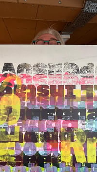 Image 2 of One-off typo letterpress poster #1-089