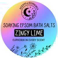 Image 1 of Zingy Lime Soaking Epsom Bath Salts