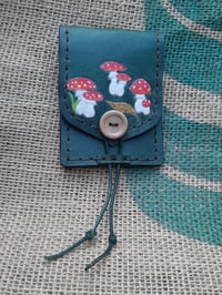 Image 1 of Green fly agaric card wallet