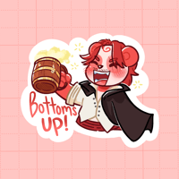 Image 3 of Shanks Bottoms Up Panda Sticker