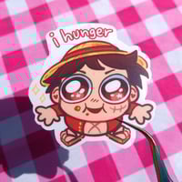 Image 2 of Hungry Luffy Sticker
