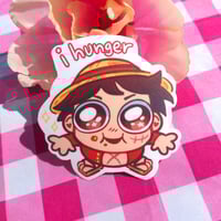 Image 1 of Hungry Luffy Sticker