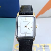 Image 3 of 1990 Citizen Forma Two-Tone Quartz 'Tank' Dress Watch (5630-F60030)