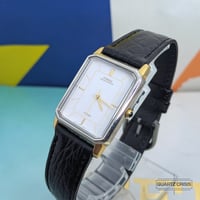 Image 4 of 1990 Citizen Forma Two-Tone Quartz 'Tank' Dress Watch (5630-F60030)