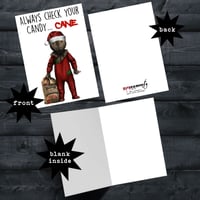 Image of 10 Pack - Sam Trick 'R Treat Christmas Card 