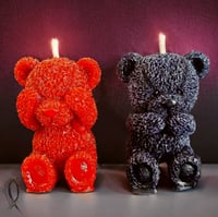 Image 1 of NO EVIL Bear Duo Candles 