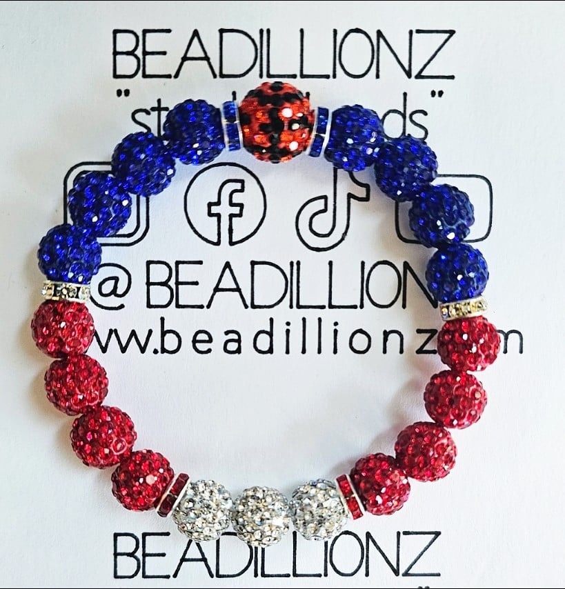 Image of  Beadillionz inspired theme sports 76ers 