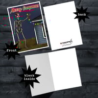 Image of 10 Pack - Giant Skeleton Merry Creepmas Card