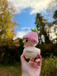 Image 3 of Duckie with Flower Hat - Made to Order