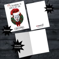 Image of 10 Pack - Pennywise IT Horror Christmas Card 