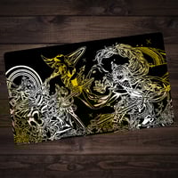 Image 1 of Exosisters Simplicity Gold on Black Yu-Gi-Oh! Playmat