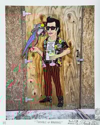 Image 1 of Trouble in paradise print